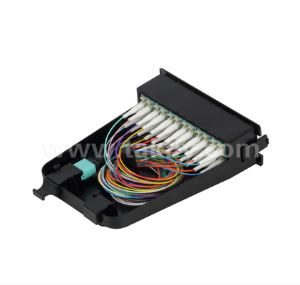 MPO/MTP σε LC Προεπιλεγμένη Κεσέτα Μονάδα ∙ 12-Core ή 24-Core, LC Duplex μπροστινό πίνακα, διπλός MPO πίσω προσαρμογείς, Plug-and-Play για υψηλής πυκνότητας κέντρο δεδομένων καλωδίωση