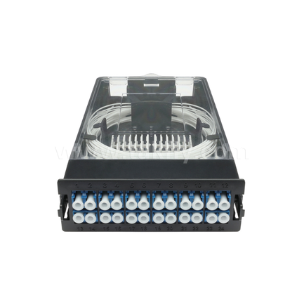 Προεπιλεγμένη Μονάδα Κασέτας TK-HRM-04, 12C/24C, διπλή λειτουργία: LC Pigtail Fusion ή MPO-LC Διαχείριση Κασέτας, Plug-and-Play για καλωδίωση κέντρου δεδομένων