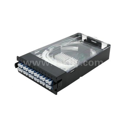 Προεπιλεγμένη Μονάδα Κασέτας TK-HRM-04, 12C/24C, διπλή λειτουργία: LC Pigtail Fusion ή MPO-LC Διαχείριση Κασέτας, Plug-and-Play για καλωδίωση κέντρου δεδομένων