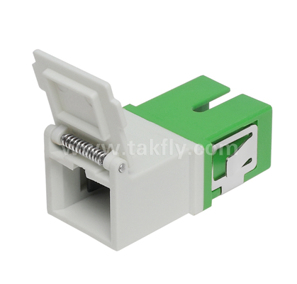 SC Simplex Adapter με εξωτερικό κάλυμμα και μπροστινό κατατύπωμα