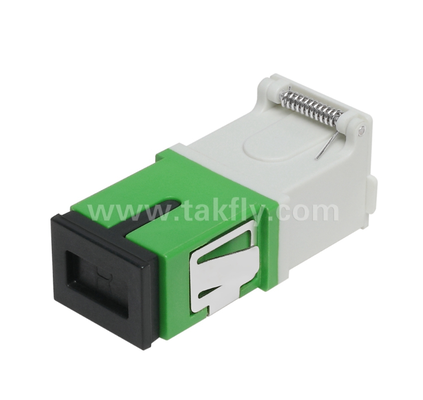 SC Simplex Adapter με εξωτερικό κάλυμμα και μπροστινό κατατύπωμα