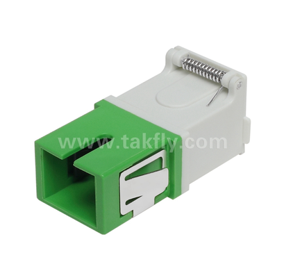 SC Simplex Adapter με εξωτερικό κάλυμμα και μπροστινό κατατύπωμα