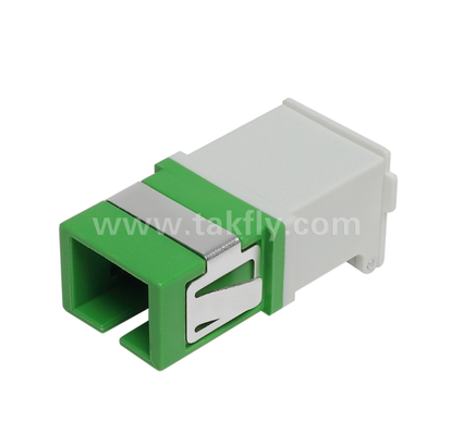 SC Simplex Adapter με εξωτερικό κάλυμμα και μπροστινό κατατύπωμα