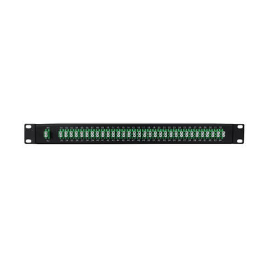 OEM 1U 19Inch 2x64 Rack Mount LC Fiber Optic PLC Splitter για το κέντρο δεδομένων FTTx