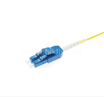 LC Uniboot Optic Fiber Patch Cord – One-Tube, Two-Cure, Polarity Interchangeable, Yellow, Halves Volume Cable