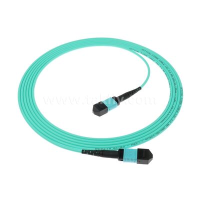 MPO MTP Patchcord MM OM3 Τραμβάκι 12F Οπτική ίνα για Κέντρο Δεδομένων