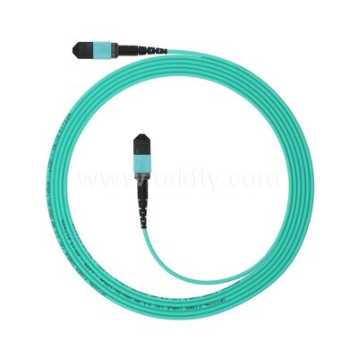 MPO MTP Patchcord MM OM3 Τραμβάκι 12F Οπτική ίνα για Κέντρο Δεδομένων