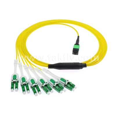 MPO/MTP Patchcord Fanout Uniboot LC Μονότροπο Breakout Καλώδιο οπτικών ινών για καλωδίωση κέντρου δεδομένων AI Telecom