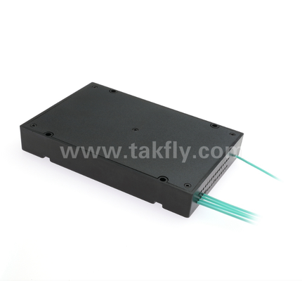 1×4 MPO/MTP OM3 PLC Splitter ∆ιαχωριστής πολυφυσικών υψηλής πυκνότητας για κέντρα δεδομένων