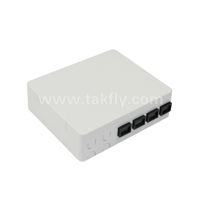TKS-1806-04C-4 Port Fiber Termination Box - Surface Mount, SC/LC Compatible, Μοδική σχεδίαση για υποσυστήματα χώρου εργασίας.