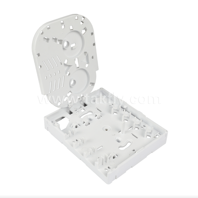 TKS-1806-04D FTTH Fiber Termination Box ∆ιακόλληση γραφείου / τοιχώματος, 4-Port, εσωτερικό, υποστηρίζει τη σύντηξη σύντηξης και τη διαχείριση καλωδίων