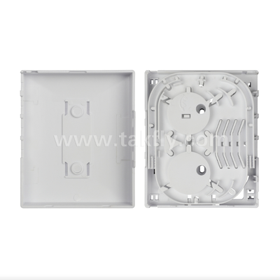 TKS-1806-04D FTTH Fiber Termination Box ∆ιακόλληση γραφείου / τοιχώματος, 4-Port, εσωτερικό, υποστηρίζει τη σύντηξη σύντηξης και τη διαχείριση καλωδίων