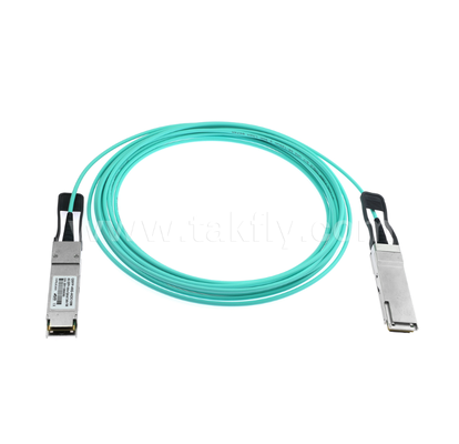40G QSFP+ ενεργό οπτικό καλώδιο ∙ 4 κανάλια Full-Duplex, 11,3Gbps ανά λωρίδα, χαμηλή ισχύς, θερμό-συνδέσιμο