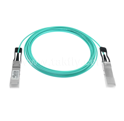 40G QSFP+ ενεργό οπτικό καλώδιο ∙ 4 κανάλια Full-Duplex, 11,3Gbps ανά λωρίδα, χαμηλή ισχύς, θερμό-συνδέσιμο