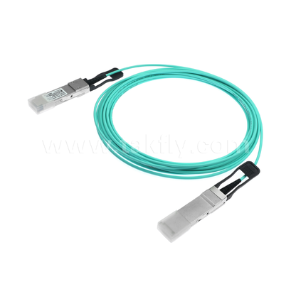40G QSFP+ ενεργό οπτικό καλώδιο ∙ 4 κανάλια Full-Duplex, 11,3Gbps ανά λωρίδα, χαμηλή ισχύς, θερμό-συνδέσιμο