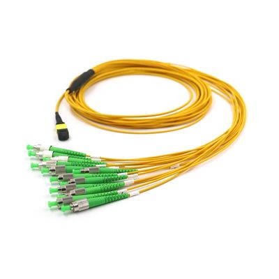 FC APC σε MTP 12 Φύλακα Breakout Cable G657A1 0.3dB Χαμηλή απώλεια