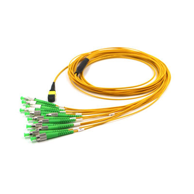 FC APC σε MTP 12 Φύλακα Breakout Cable G657A1 0.3dB Χαμηλή απώλεια
