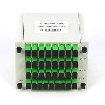APC SM G657A1 Sc θραυστών PLC οπτικών ινών κασετών 1X32 LGX στο δίκτυο