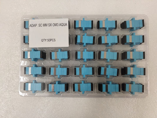 OM3 OM4 Sc μονοκατευθυντικό προσαρμοστών Aqua πλαστικό προσαρμοστών οπτικών ινών πολλαπλού τρόπου