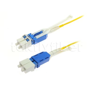 Uniboot Duplex Fiber Optic Patchcord 2.0mm Διαμέτρου με G657A1 Fiber και LSZH Jacket LC PC Connector