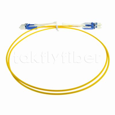Uniboot Duplex Fiber Optic Patchcord 2.0mm Διαμέτρου με G657A1 Fiber και LSZH Jacket LC PC Connector