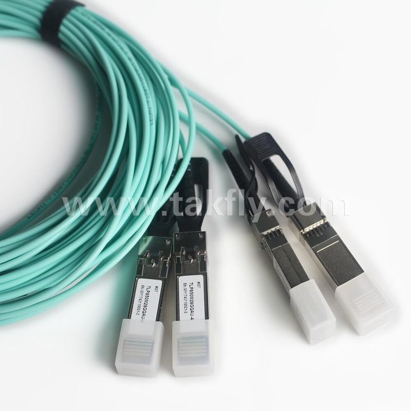 100Gb/s QSFP28 έως 4x SFP28 Breakout ενεργό οπτικό καλώδιο AOC καλώδιο ταχείας μεταφοράς δεδομένων