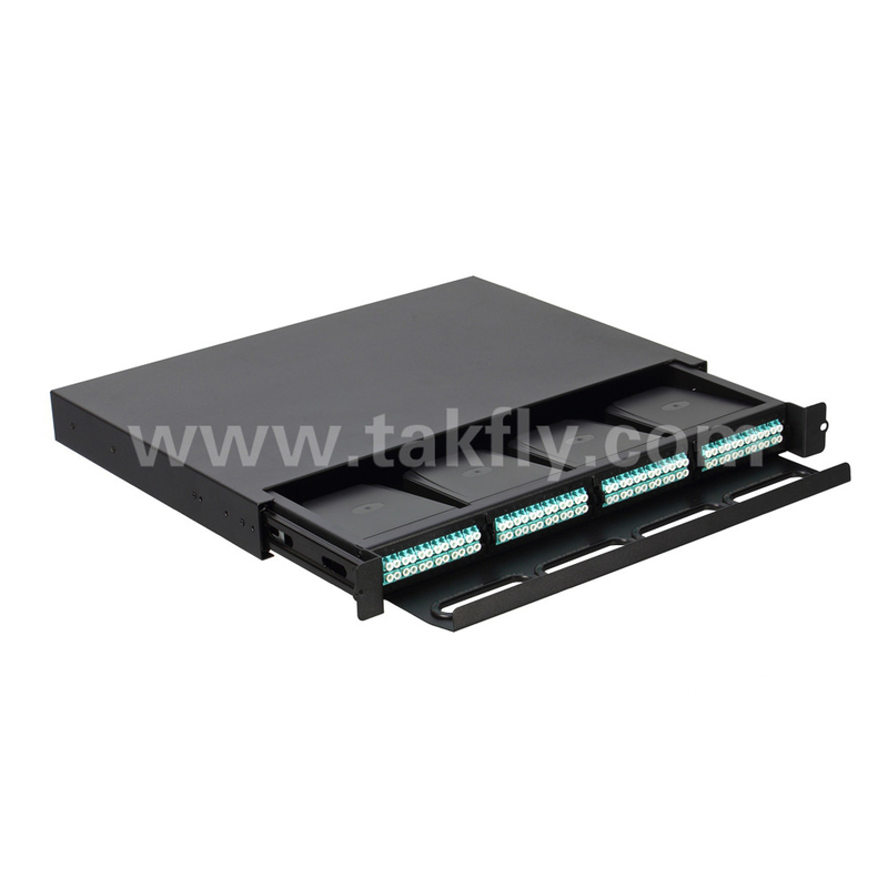 Προσαρμόσιμη οπτική ίνα MPO κασέτα MTP Patch Panel Slidable Type για κέντρο δεδομένων FTTX