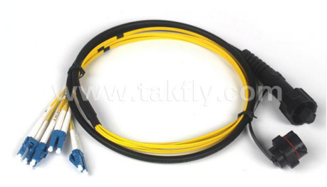 ODVA-MTP Αδιάβροχο καλώδιο επικάλυψης 8 12 24 πυρήνας με το οπτικό καλώδιο υποστήριξης