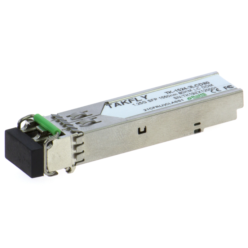 1.25G SFP 1550nm 80KM SMF DDM LC CISCO JUNIPER HUAWEI συμβατή οπτική μονάδα μεταδότης με ευαισθησία δέκτη -26dBm