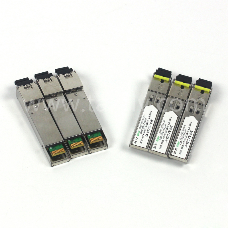 1.25G SFP BIDI Οπτικός Πιστολήπτης Τμήμα Tx1550/Rx1310nm 40KM SMF DDM LC CISCO JUNIPER HUAWEI συμβατό