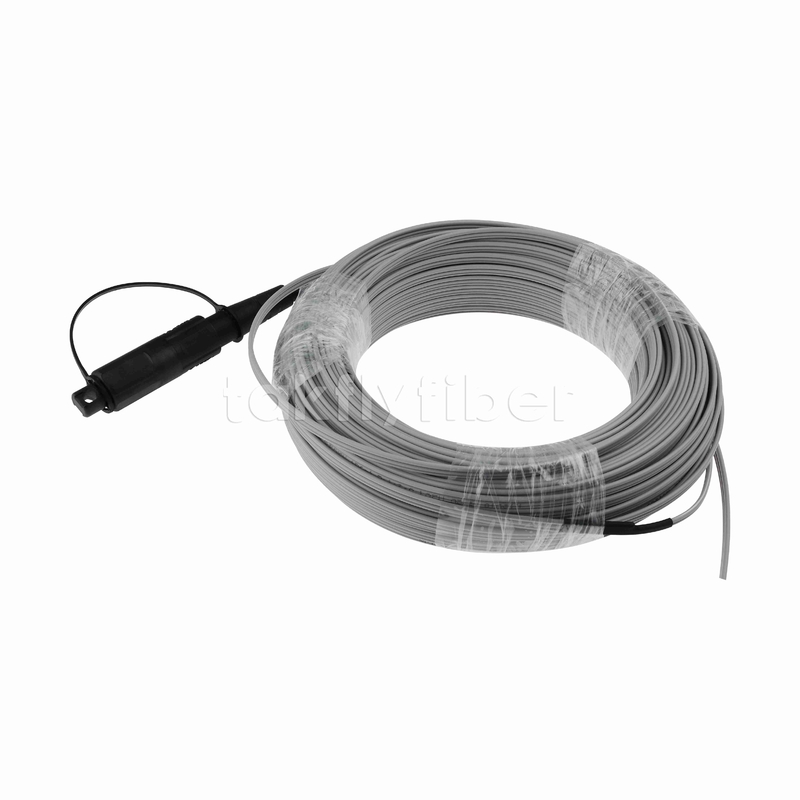 1 Πυρήνας Προδιαγεγραμμένο Optitap SC/APC Σχήμα 8 FTTH Fiber Optic Drop Cable Pigtail 40M G657A LSZH 0.25μd Low Friction Jacket με 1.0mm Galvanized messenger steel wire