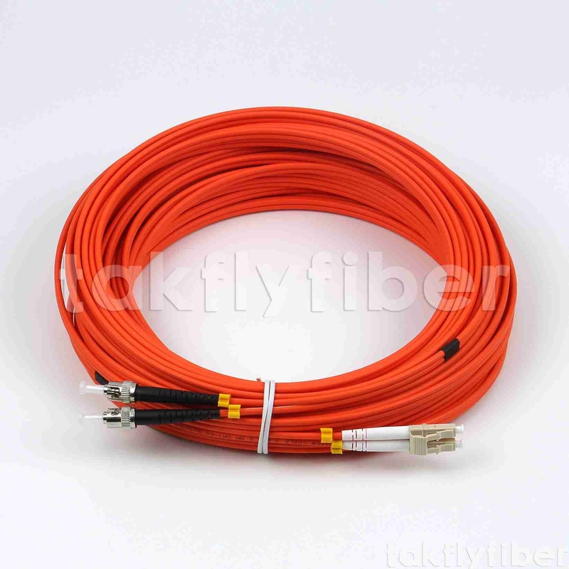 UPC MM Duplex Fiber Patch Cord 3.0mm LSZH ST προς LC OM1 OM2 APC