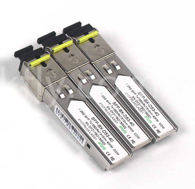 1.25G SFP BIDI Transceiver Tx1310/Rx1550nm 40KM SMF DDM LC SFP Οπτικός Μεταβιβαστής