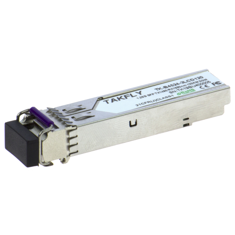 1.25G SFP BIDI Transceiver Tx1490/Rx1550nm 120KM SMF DDM LC CISCO JUNIPER HUAWEI συμβατός