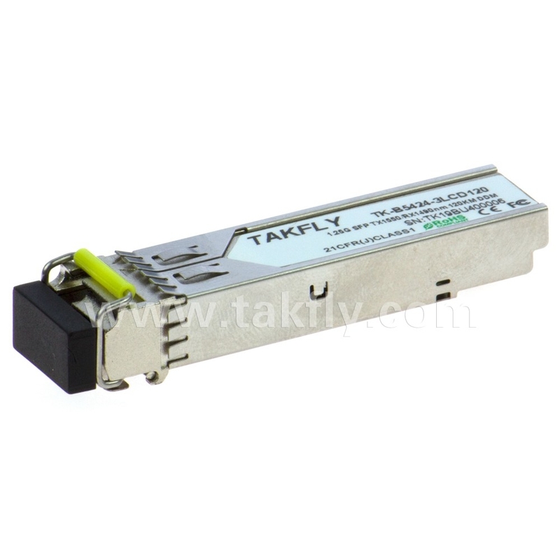 1.25G SFP BIDI ΟΠΤΙΚΟ ΤΡΑΝΣΙΒΕΡ ΜΟΔΥΛΟ Tx1550/Rx1490nm 120KM SMF DDM LC CISCO JUNIPER HUAWEI συμβατό