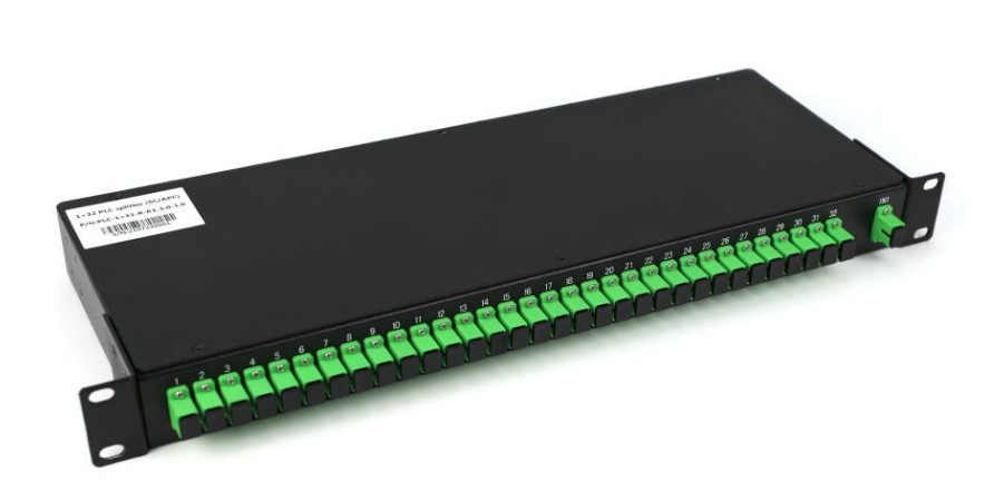 1260-1560nm SM PLC 1×N και 2×N Splitter Rack Mount Fiber Optic PLC Splitter