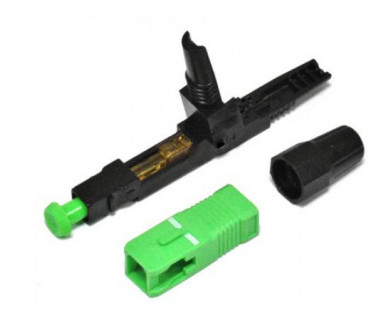 Ταχεία σύνδεση Fiber Connectors για Drop Cable / εσωτερικό καλώδιο με κλειδαριά κρατά την αξιοπιστία της ινών
