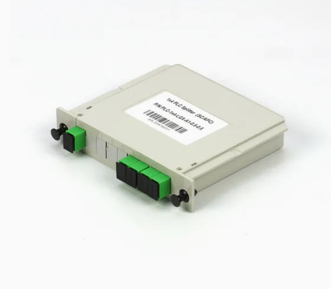 1x4 FTTX Gpon Fiber Casette Τύπος LGX PLC Splitter με συνδετήρα Sc / APC Υψηλή αξιοπιστία και σταθερότητα