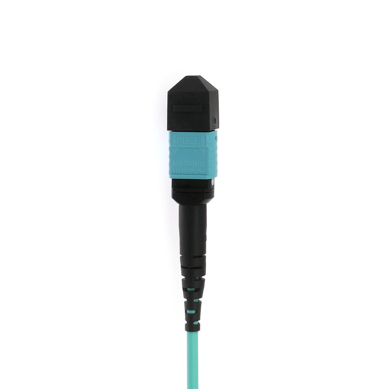 Οπτικό καλώδιο ίνας MPO MTP 3.0mm-4.5mm Jacket Od Δοκιμαστικό μήκος κύματος 1310/1550 850/1300 για ομαλή μεταφορά δεδομένων