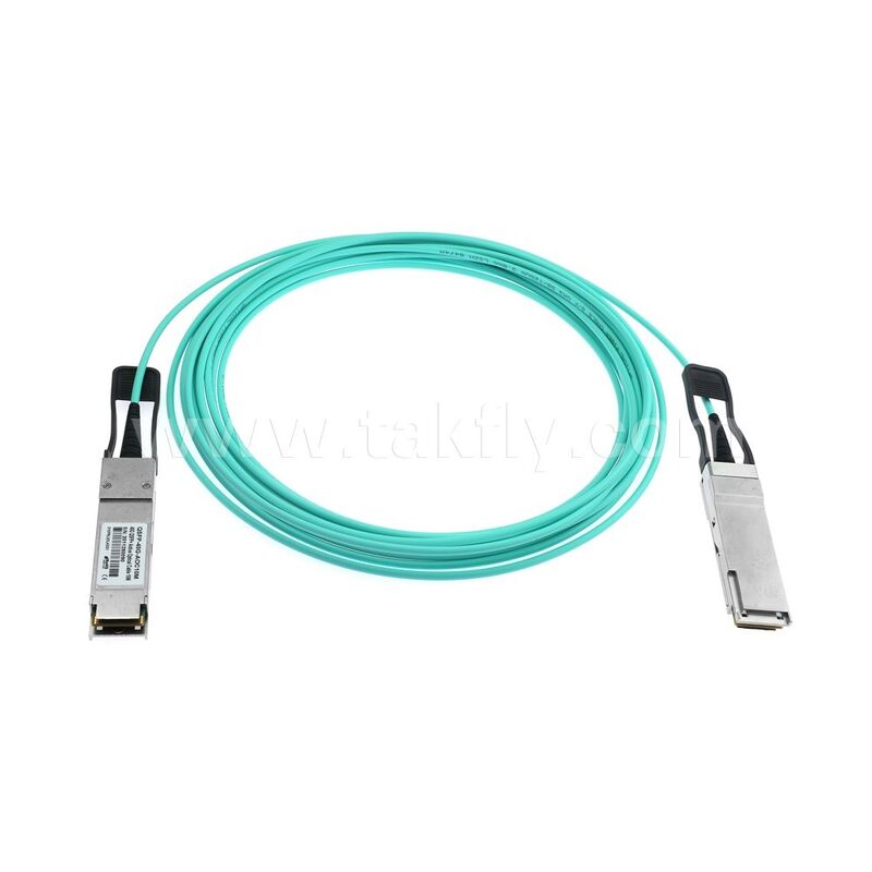 Ενεργά οπτικά καλώδια AOC ίνες 40G QSFP+ έως 40G QSFP+ για κέντρο δεδομένων FTTH FTTX