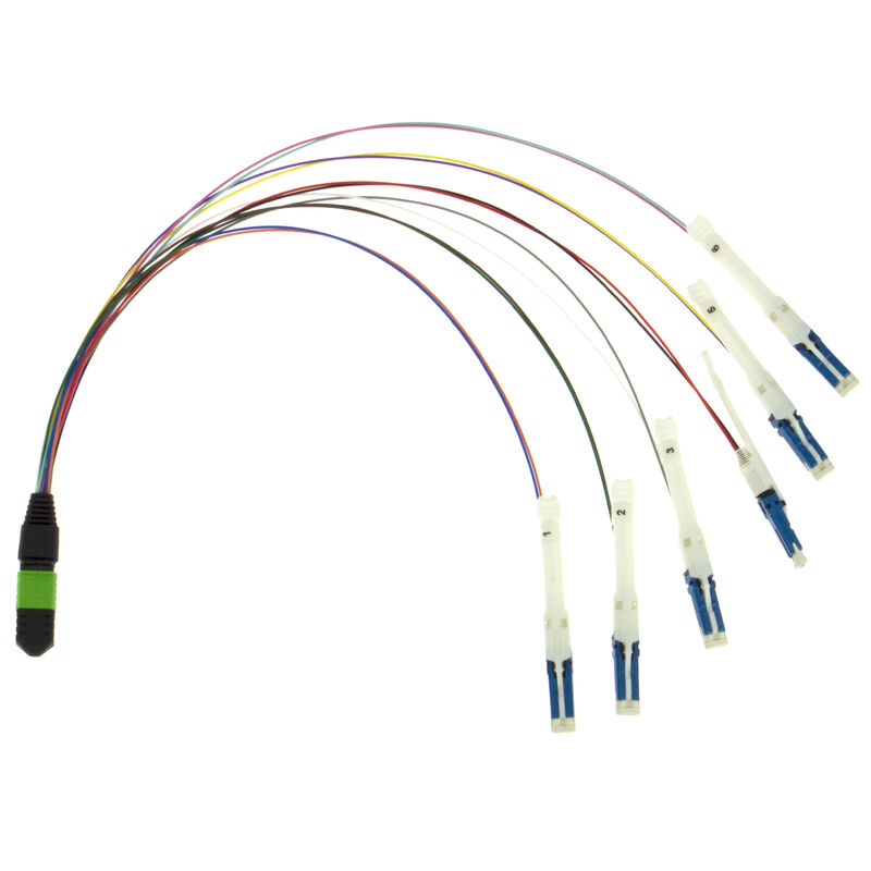 MPO-CS διακοπή Fiber Optic Patch Cord για το κέντρο δεδομένων