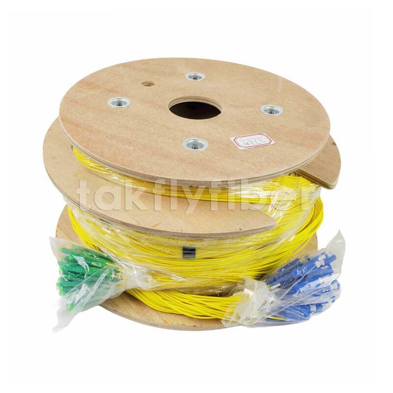 CPR B2ca Cca Dca Rated 48 Cores Optic Fiber Breakout Cable Fanout Patchcord