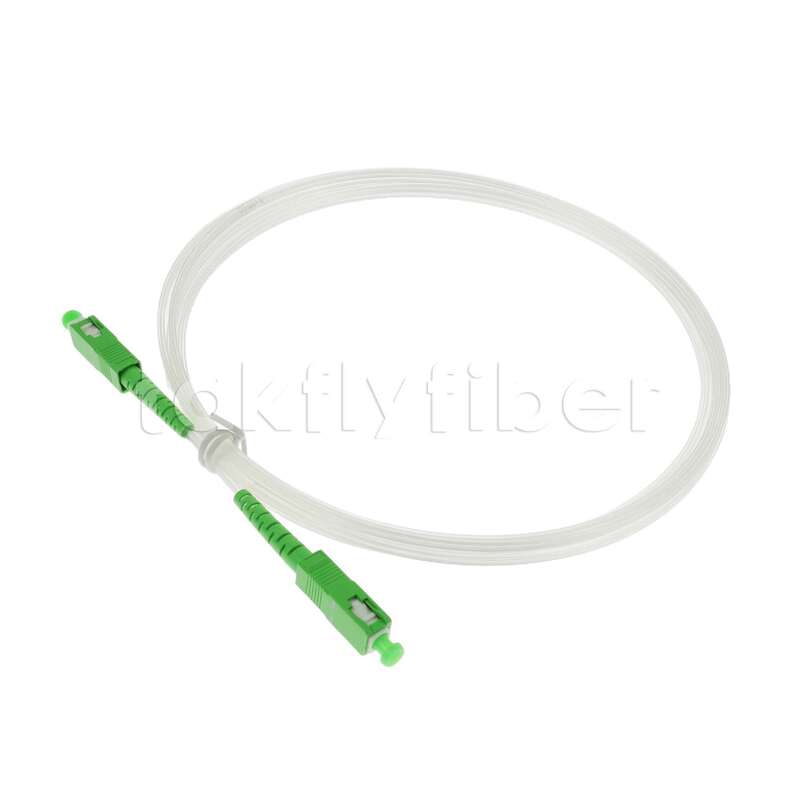 Καλώδιο οπτικής ίνας FTTH 2.0*3.0mm Διαφανές Αόρατο Εσωτερικού Χώρου SCAPC σε SCAPC με Ίνα G657A