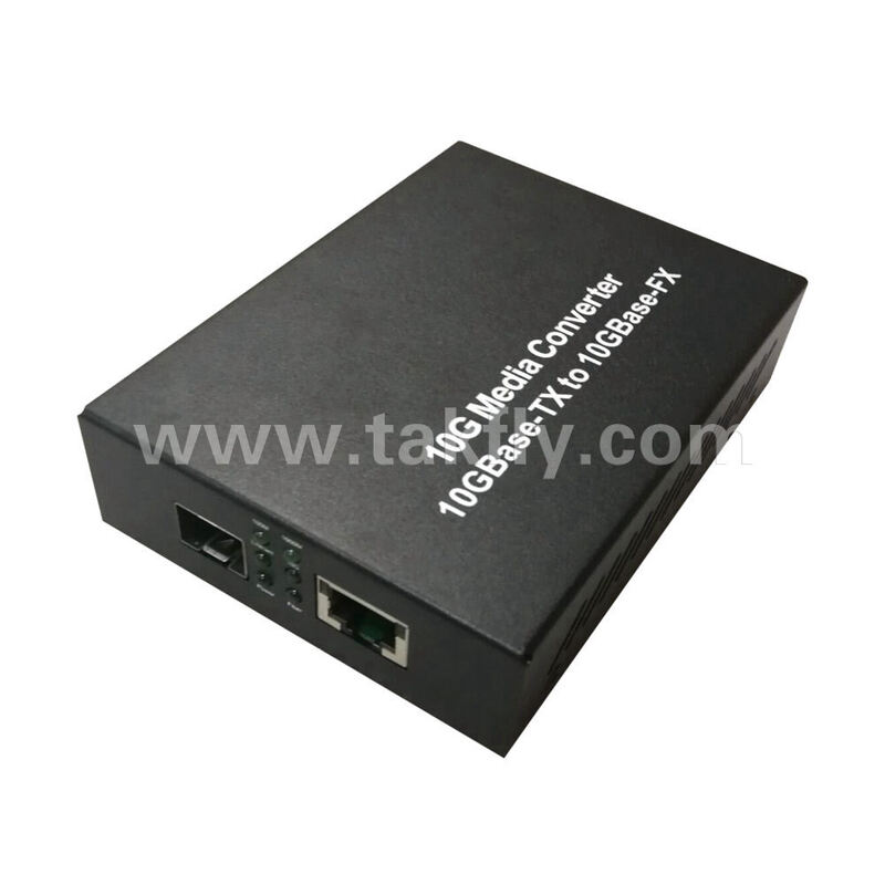 Μετατροπέας μέσων ενημέρωσης 10g SFP + & RJ45 Port Fiber Optic για FTTH Data Center Telecom