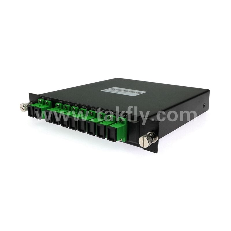 CWDM 8+1Channel MUX+DEMUX LGX Μονάδα οπτικών ινών για κέντρο δεδομένων FTTX