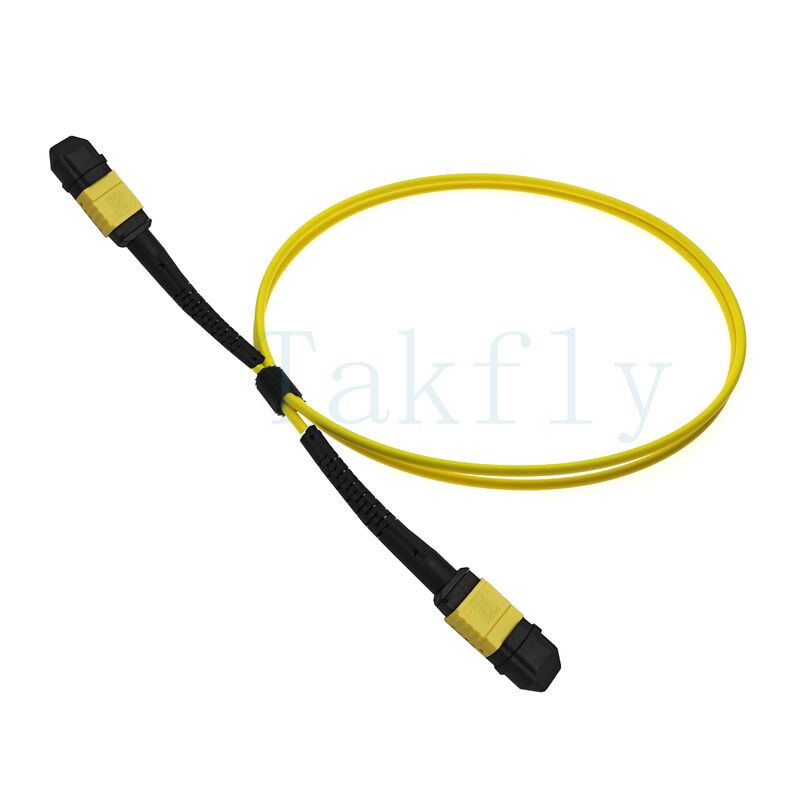 12 πυρήνες MPO APC Fanout Patch Cord ️ αρσενικό σε θηλυκό, χαμηλή απώλεια