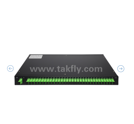1U Rack Mount PLC Optical Splitter Πίνακα 19 ′′, μονοτρόπος G657A1, SC/APC, για τη διανομή οπτικού σήματος