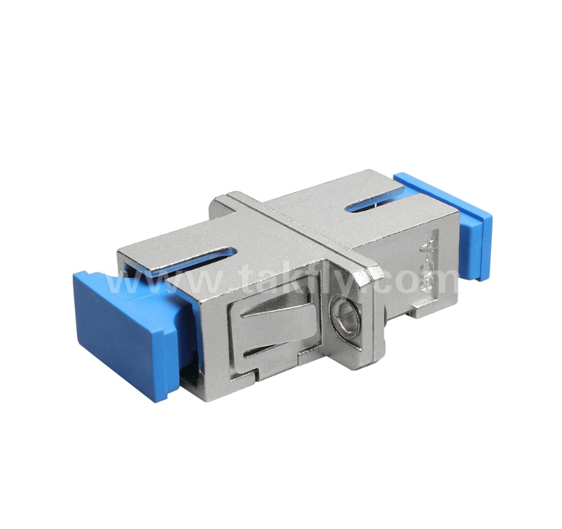 SC Simplex Metal Fiber Adapter ∆ιαιώνιο μεταλλικό περίβλημα, χαμηλή απώλεια εισαγωγής, ανθεκτικό σε υψηλές και χαμηλές θερμοκρασίες, για συνδέσεις καλωδίου-καλωδίου και καλωδίου-εξοπλισμού με οπτική ίνα