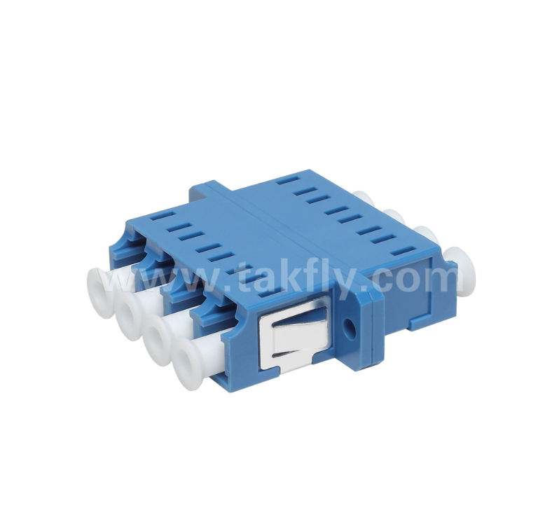 Προσαρμοστής τετραπλών ινών LC 4× LC Duplex, σχεδιασμός εξοικονόμησης χώρου, για σύνδεση καλωδίου-καλωδίου και καλωδίου-εξοπλισμού