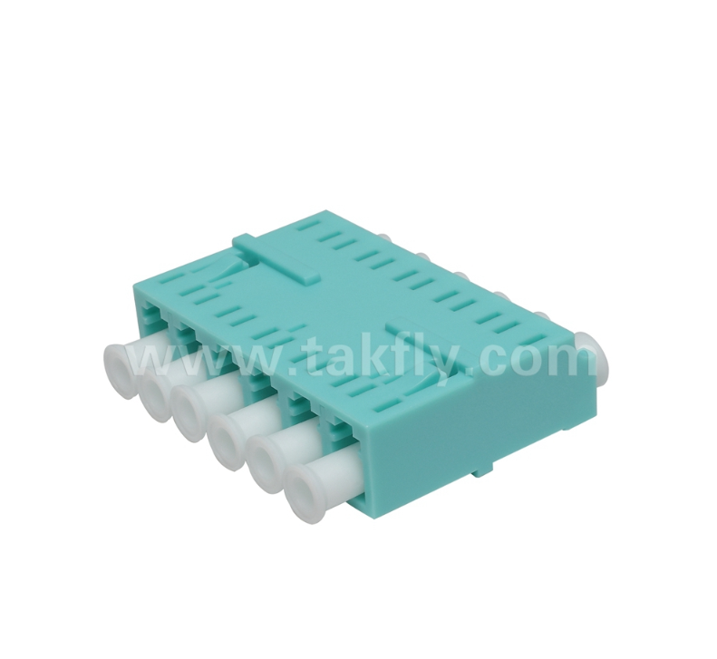 Εναλλακτικός προσαρμογός 6 οδών LC 6 σε 1 LC Duplex, High-Density Fiber Adapter, Low Insertion Loss, για κέντρο δεδομένων και FTTx High-Density Patching